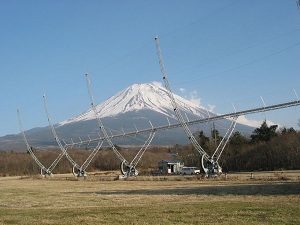 写真2 富士観測所のシンチレーションアンテナ