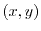 $(x, y)$